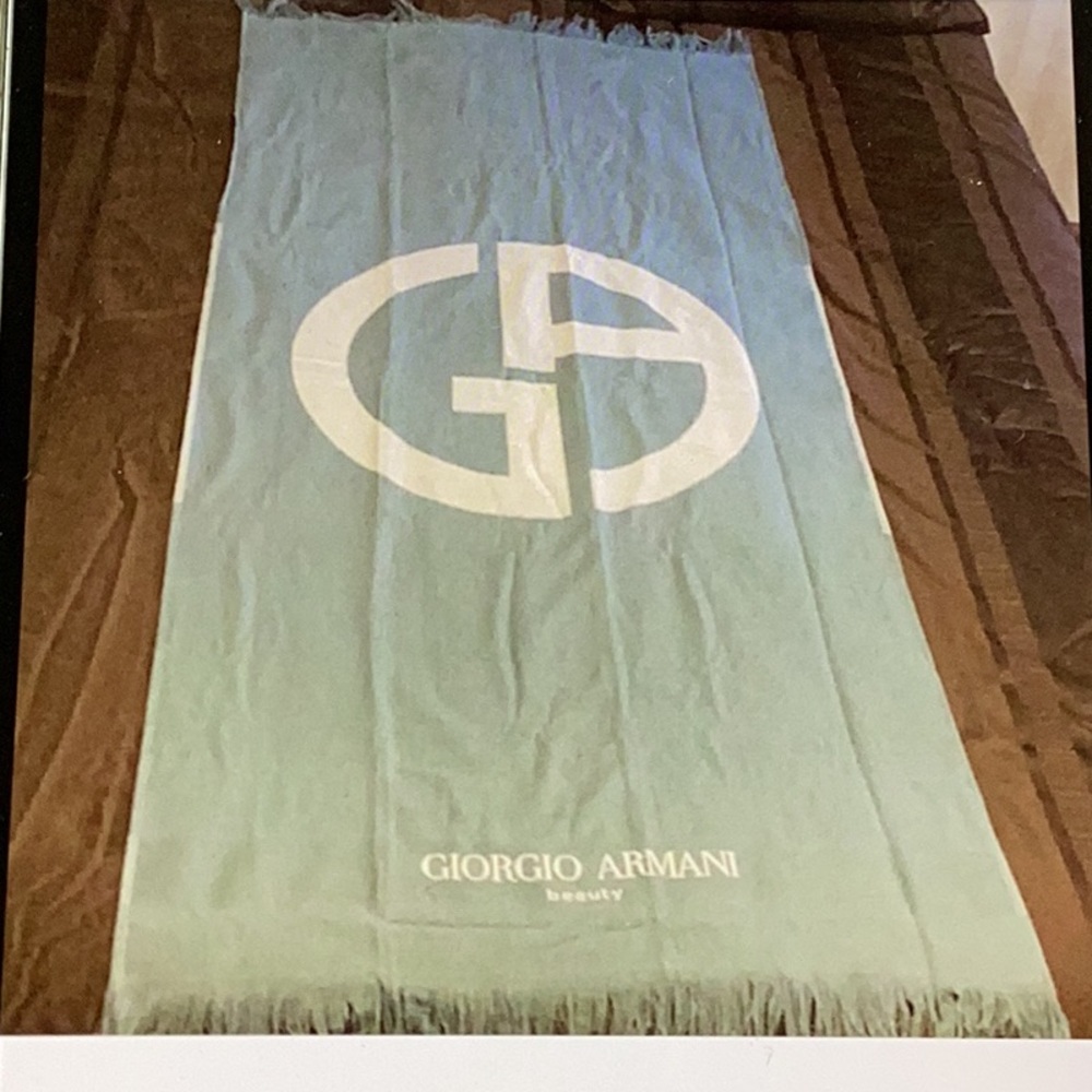 Giorgio Armani Blue Beach Towel NEW